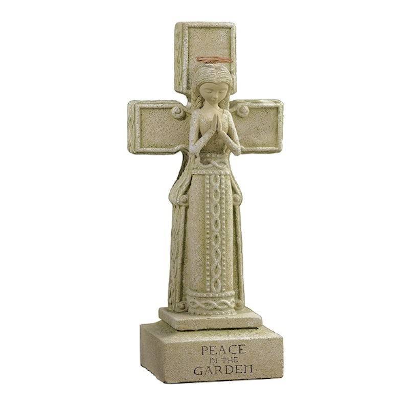 (image for) Celtic Angel Cross Garden Figurine by Grasslands Road