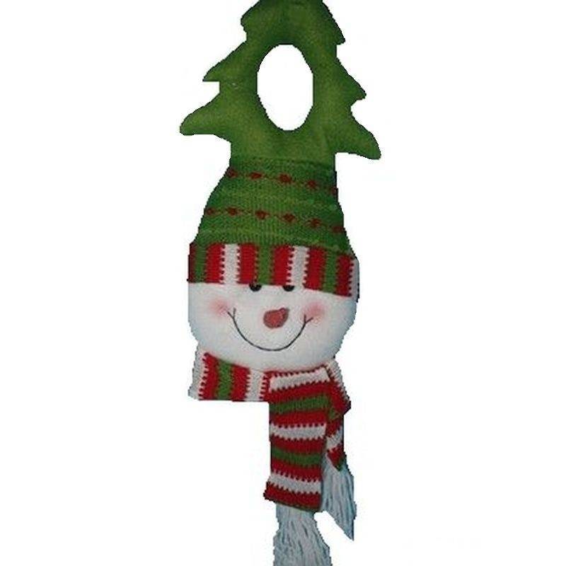 (image for) Snowman Christmas Plush Door Knob Decor