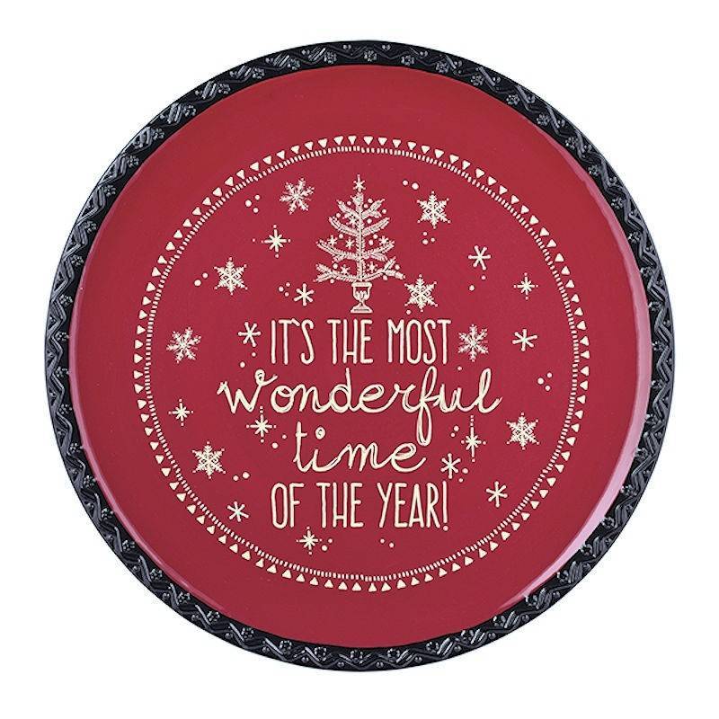 (image for) Wonderful Time of Year Large Christmas Serving Platter
