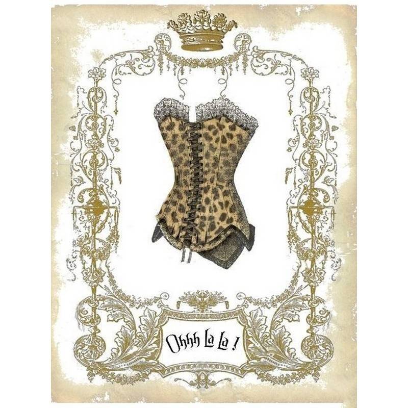 (image for) Spotted Huntress Corset Wall Art