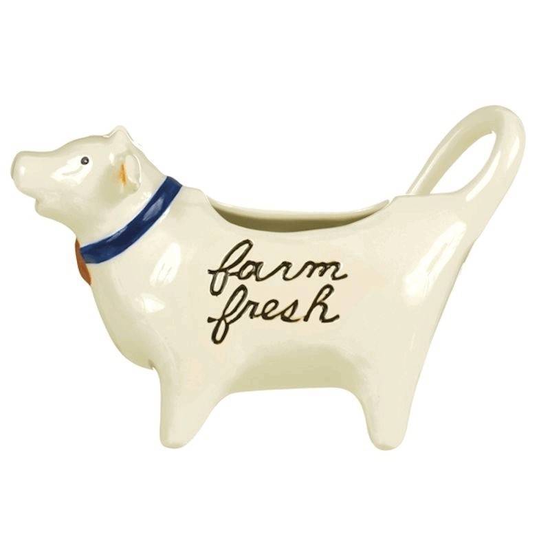 (image for) Farm Fresh Cow Figurine Ceramic Cream Pitcher