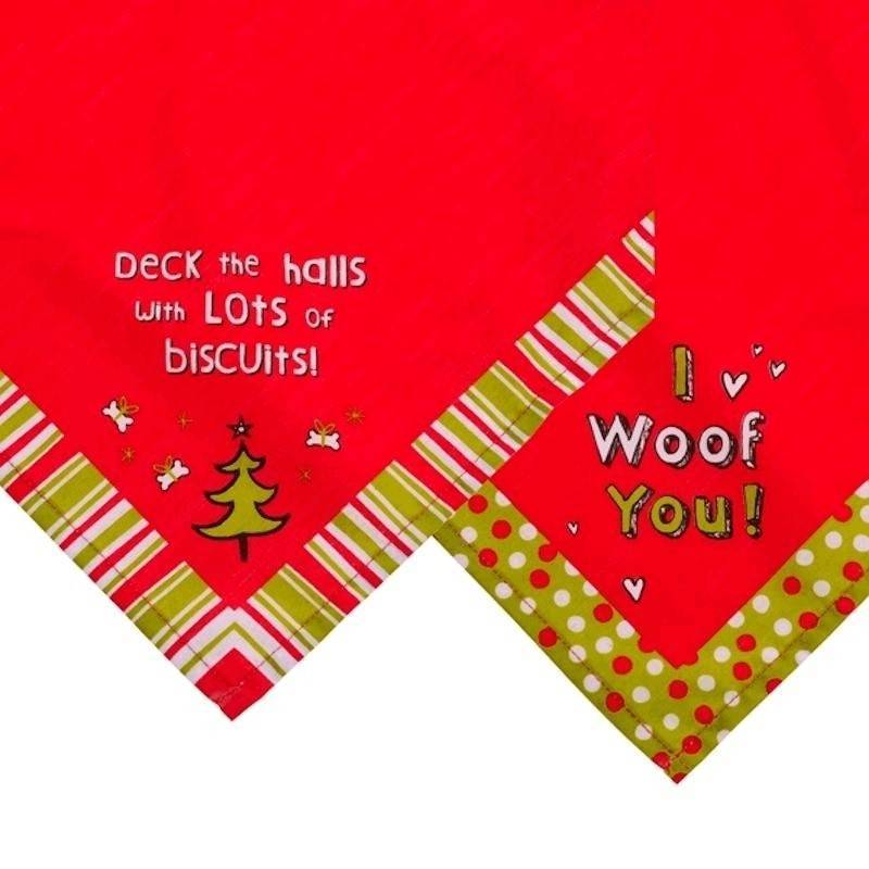 (image for) Bandanna Dog Christmas Costume Medium