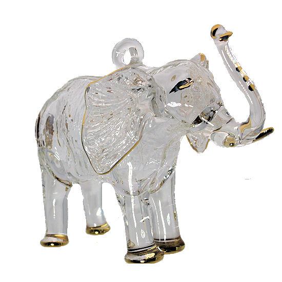 (image for) Elephant Ornament Handmade Glass by Egyptian Museum