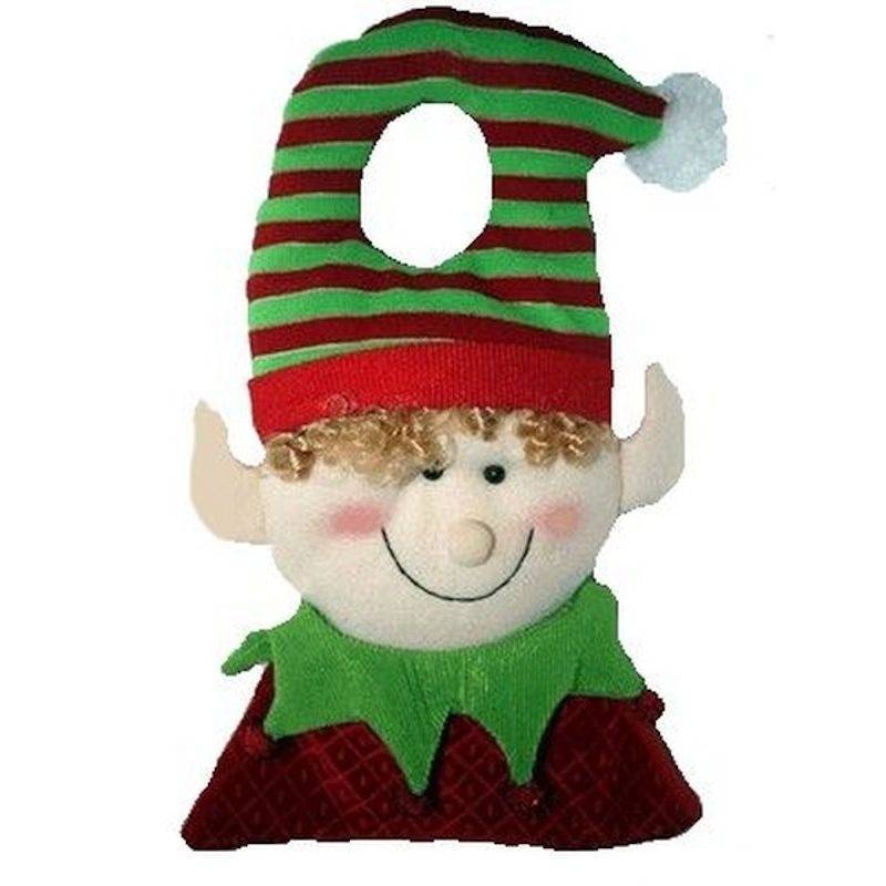 (image for) Elf Christmas Plush Door Knob Decor