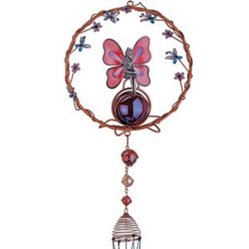 (image for) Glass Ball Fairy Figurine Wind Chime