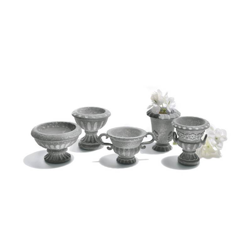 (image for) Classical Urn Figurines Set of 5 for Fairy Garden