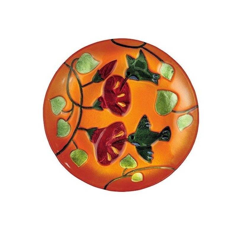 (image for) Hummingbird Glass Bird Bath Bowl by Grasslands Road
