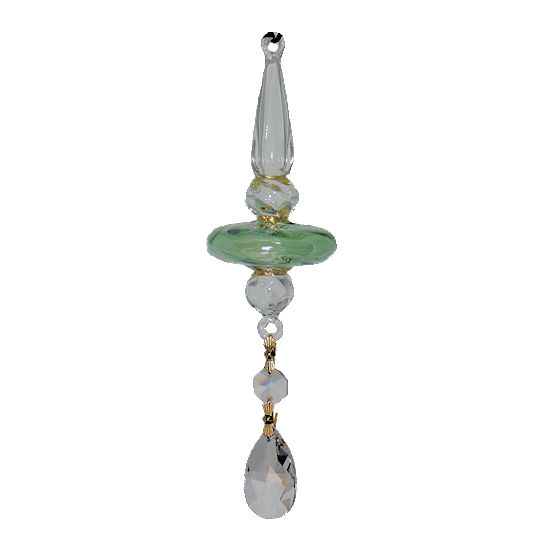 (image for) Green Swirl Glass Ornament by Egyptian Museum