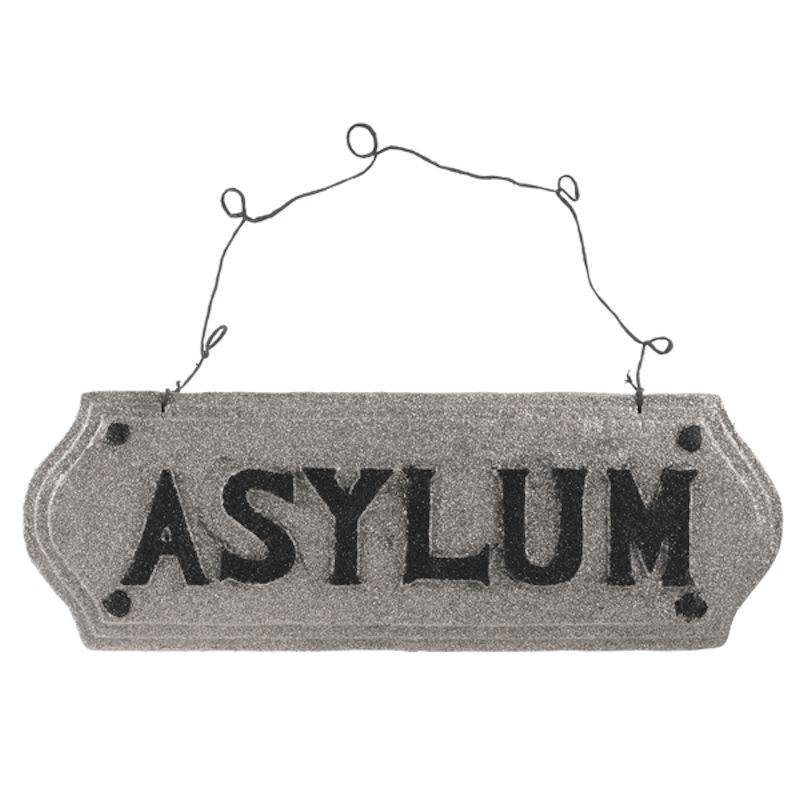 (image for) Asylum Halloween Sign by Grasslands Road