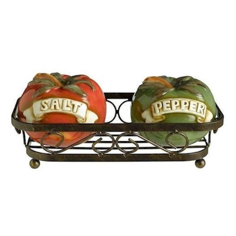 (image for) Italian Peppers in a Basket Salt & Pepper Set