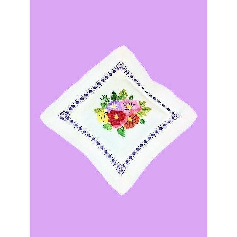 (image for) Spring Flower Design Handmade Linen Sachet Pillow