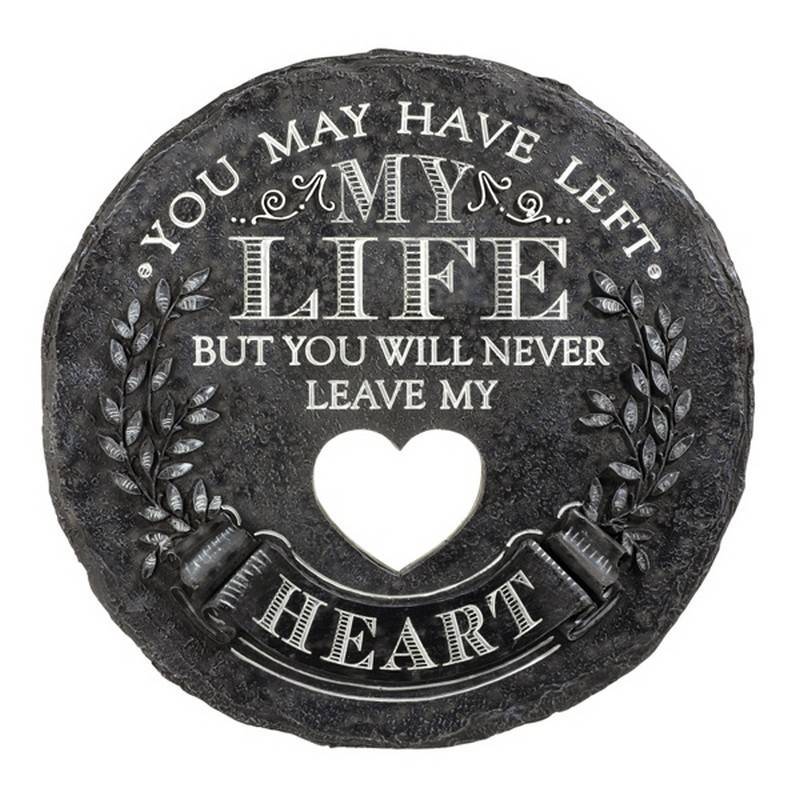 (image for) You Left Memorial Stepping Stone or Garden Sign