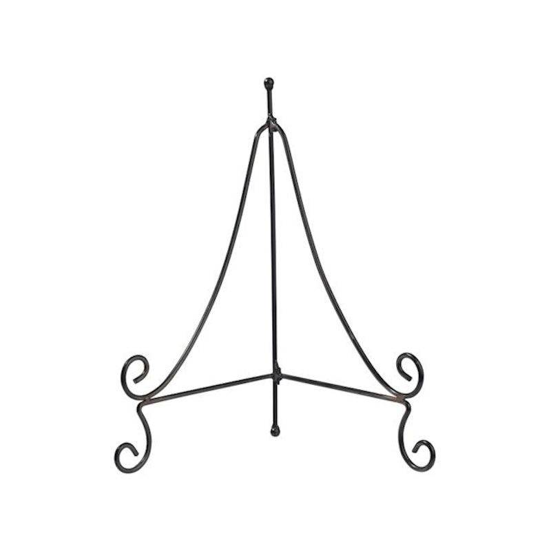 (image for) Bird Bath Stand Metal Easel or Plate Stand