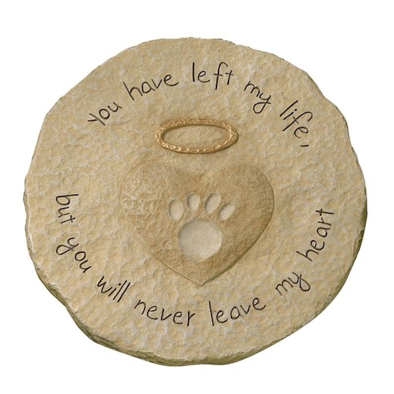(image for) You Have Left Pet Memorial Garden Sign or Stepping Stone