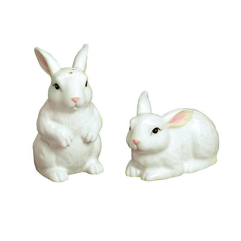 (image for) Bunny Figurines White Salt & Pepper Set