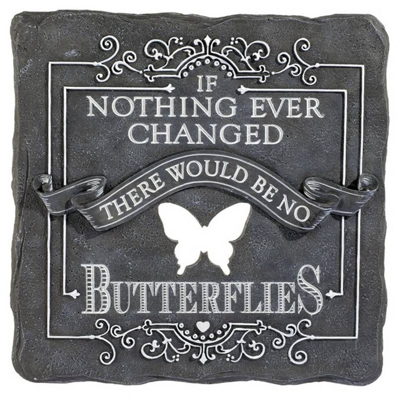 (image for) If Nothing Changed Stepping Stone or Garden Sign