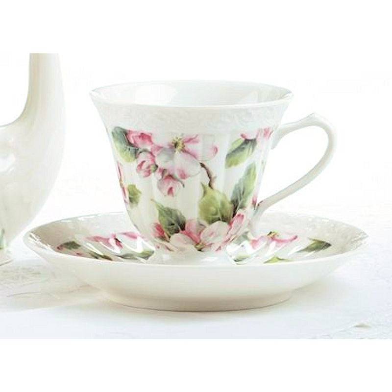 (image for) Apple Blossom Tea Cup & Saucer Set of 2