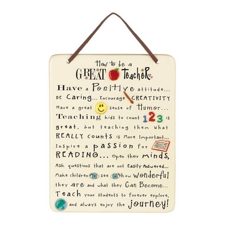 (image for) Be Happy Ceramic Plaque Wall Art Teacher Gift