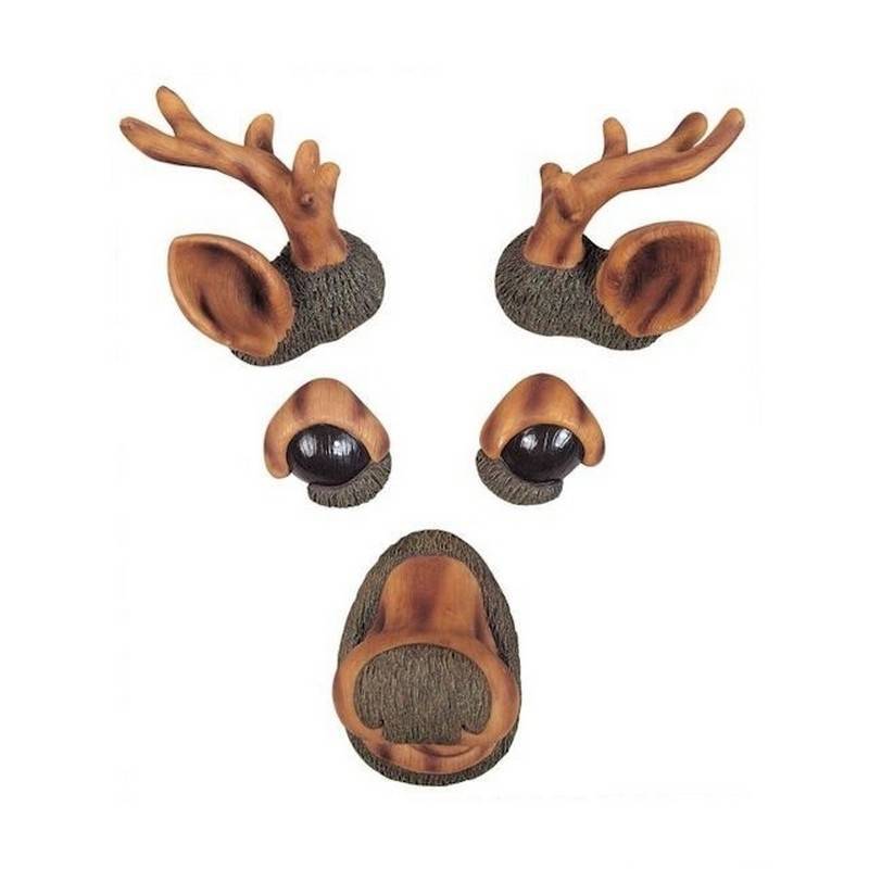 (image for) Deer Tree Face Garden Figurine