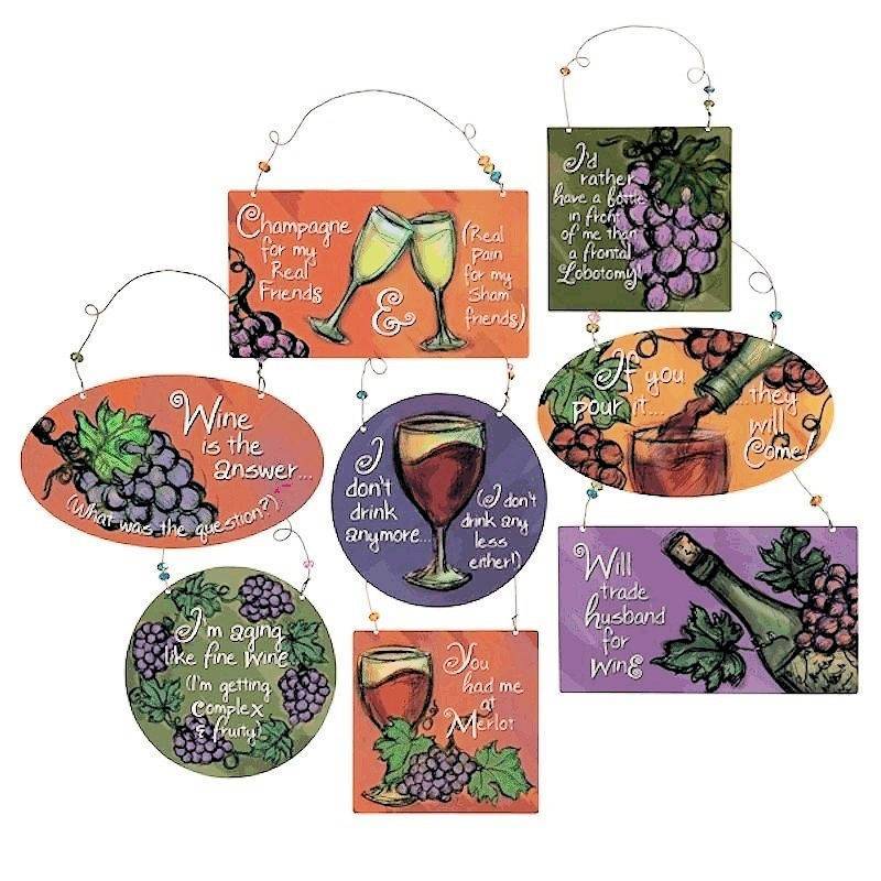 (image for) Funny Beaded Wine Sign