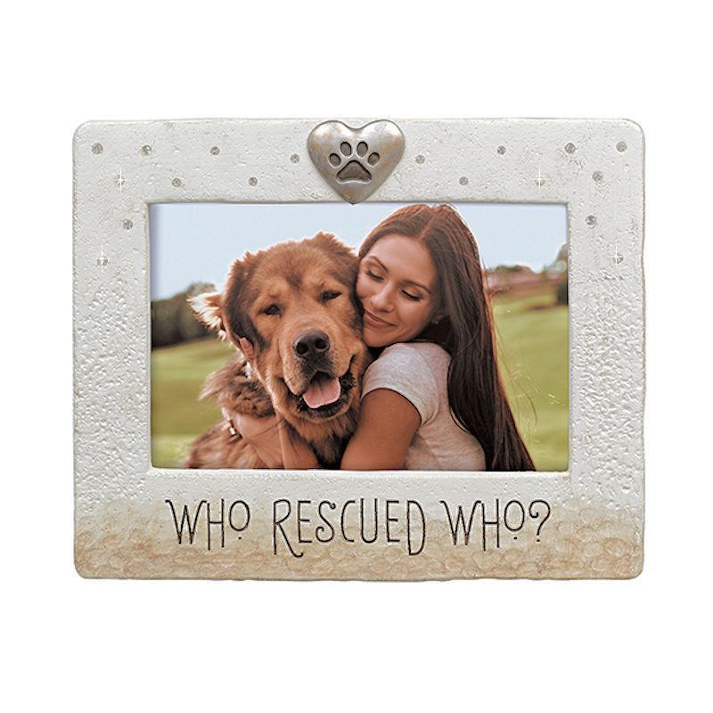 (image for) Pet Photo Frame Who Rescued Who by Grasslands Road