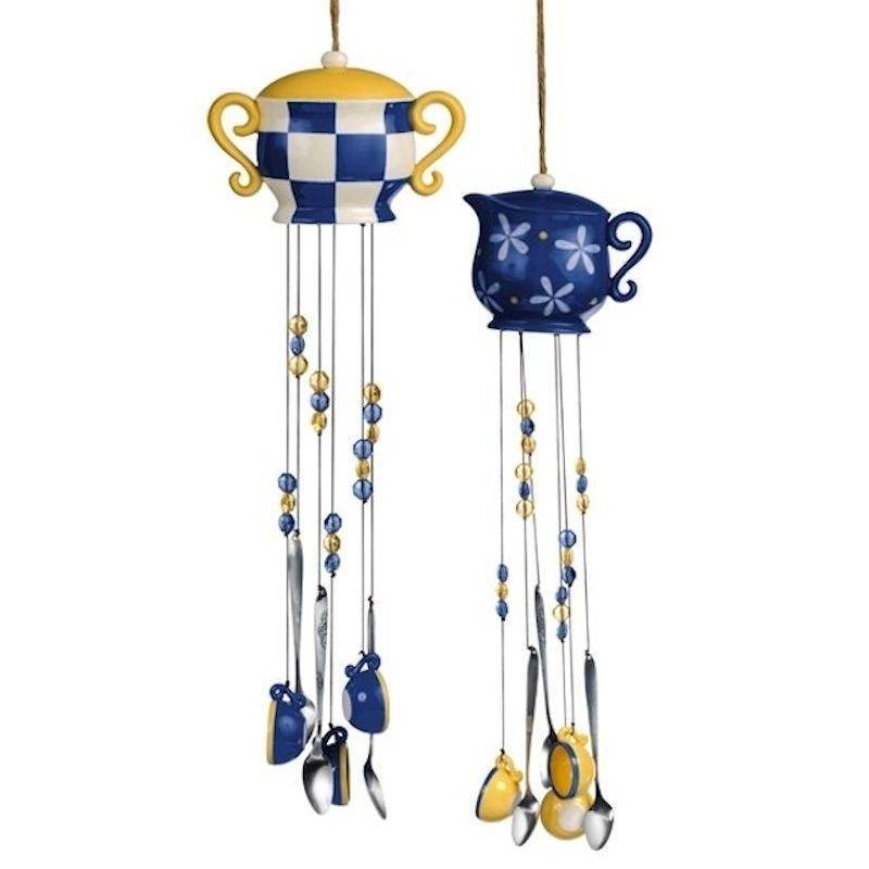 (image for) Tea Time Cream Pitcher or Sugar Bowl Wind Chime