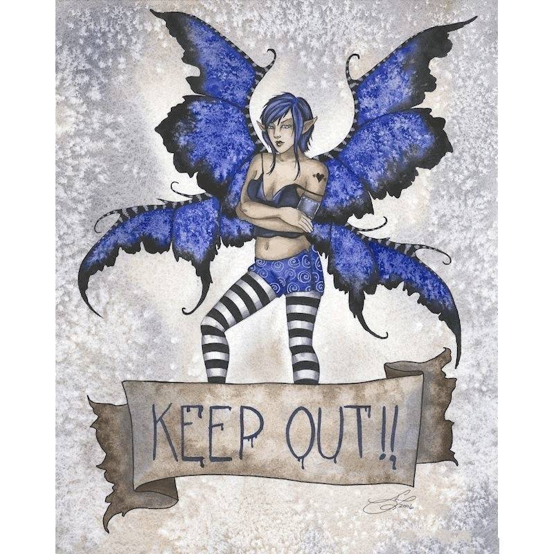(image for) Keep Out Fairy Fantasy Art by Amy Brown