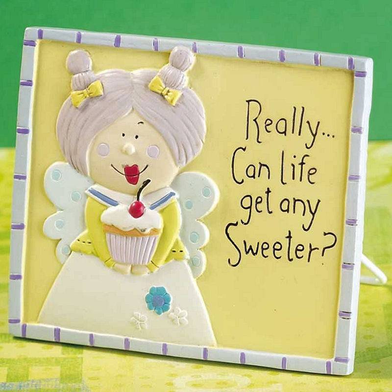 (image for) Sweeter Life Angel Fantasy Art Plaque by Jozie B.