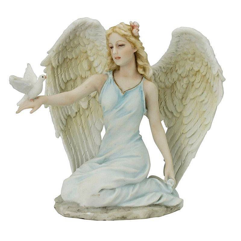 (image for) Dove with Angel Figurine by Roman