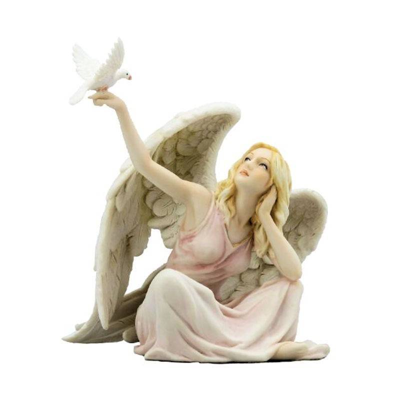 (image for) Peace Angel Figurine with Dove