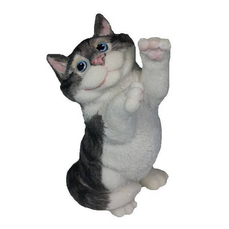 (image for) Little Thief Grey Tabby Cat Figurine