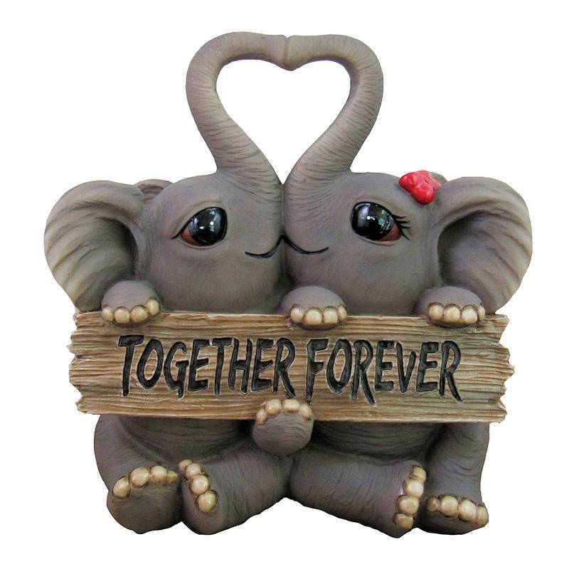 (image for) Together Forever Romantic Elephant Figurine