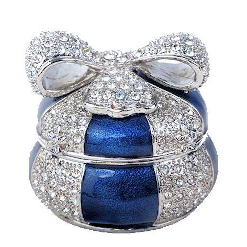 (image for) Elegant Bow Gift Box Figurine Trinket Box by Keren Kopal