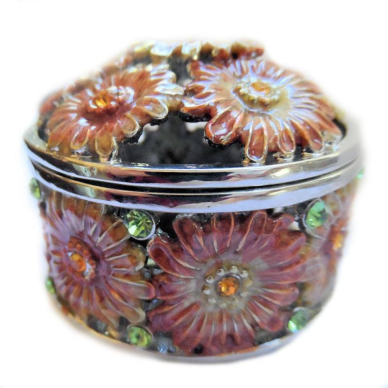(image for) Floral Delight Gift Box Figurine Trinket Box by Keren Kopal