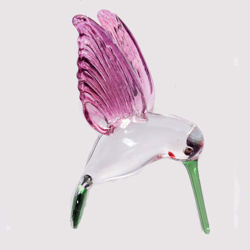 (image for) Hummingbird Ornament Pink or Green Luster by Egyptian Museum