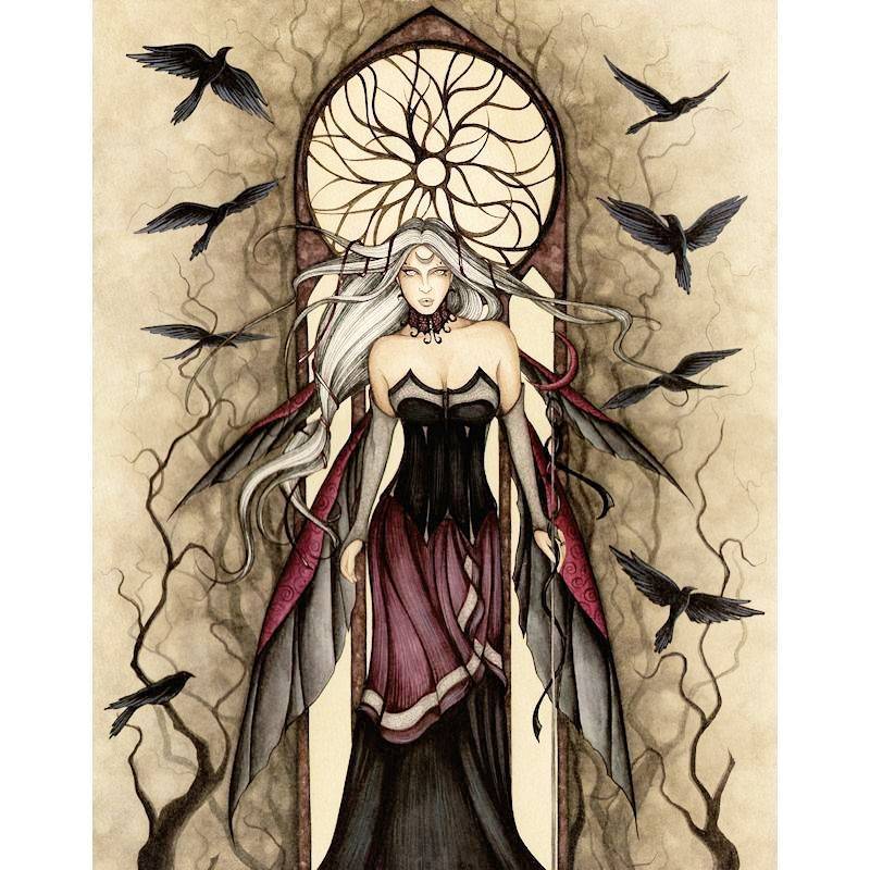 (image for) Dark Queen Fantasy Art by Jessica Galbreth