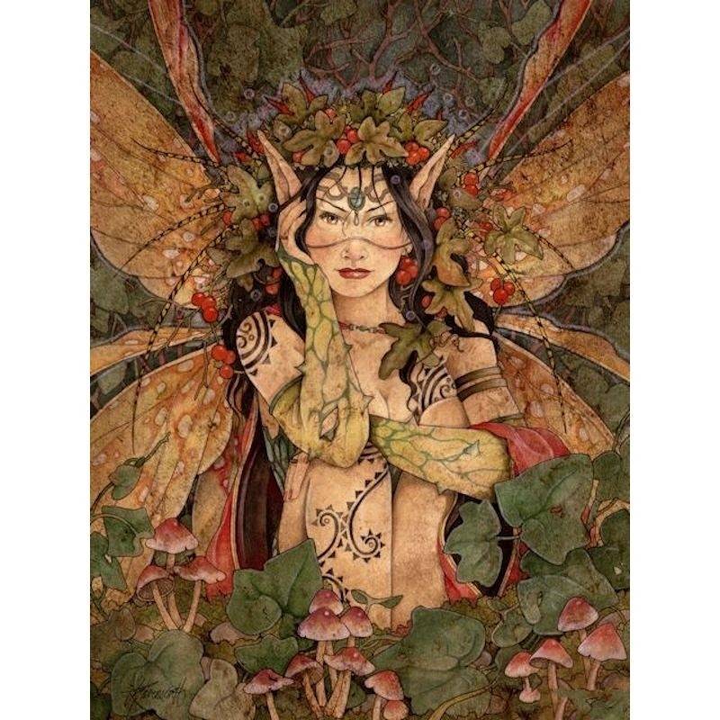 (image for) Garden Fairy Fantasy Art by Linda Ravenscroft