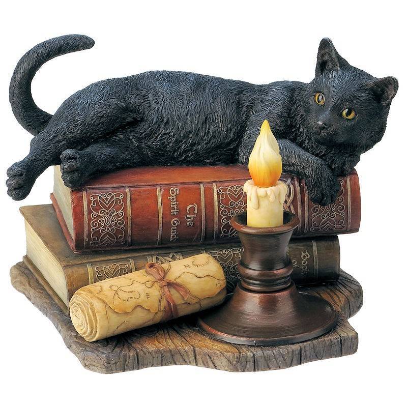 (image for) The Witching Hour Black Cat Figurine by Lisa Parker