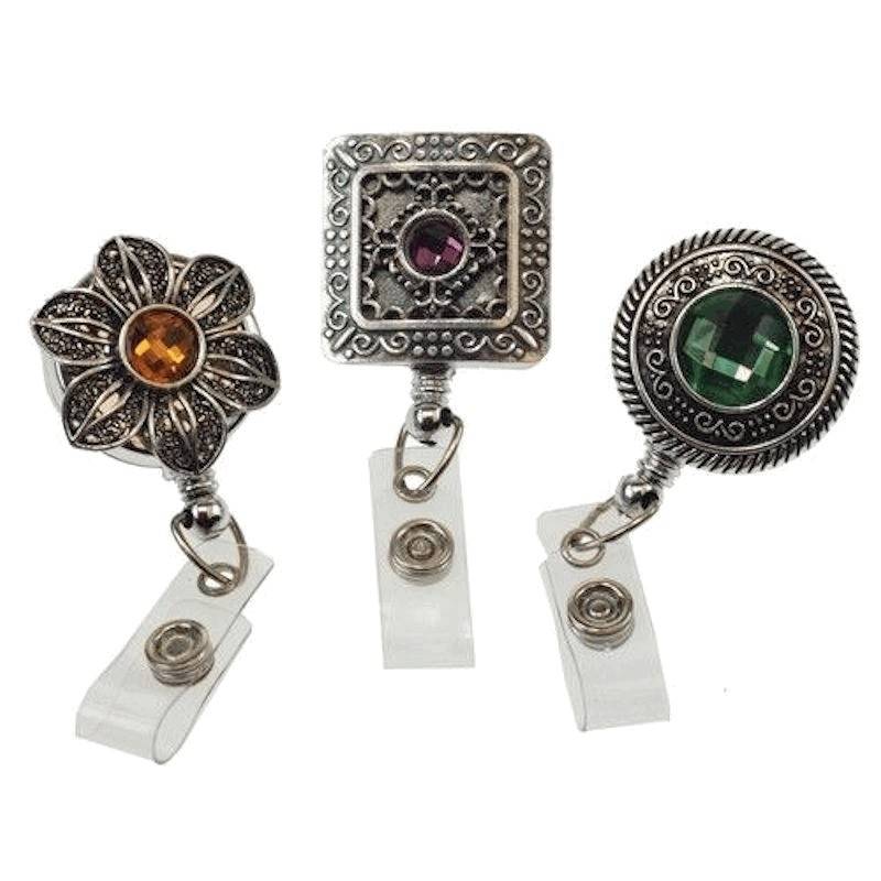 (image for) Metal Vintage Style Badge Holder or Lanyard