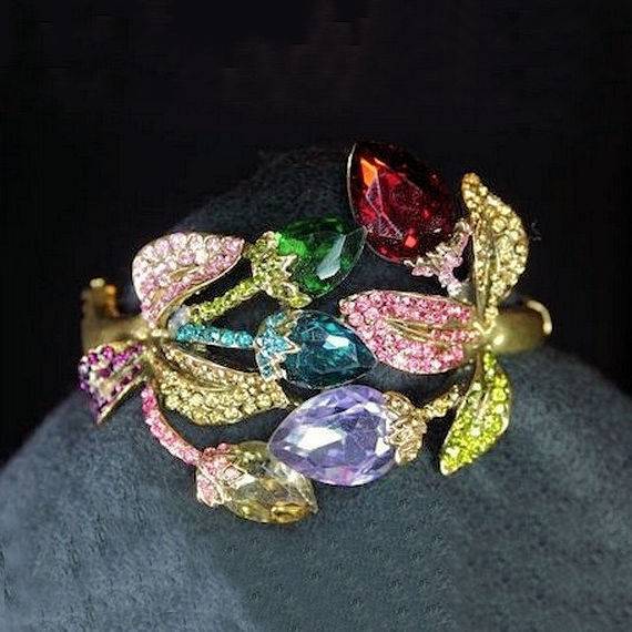 (image for) Floral Enchantment Crystal Goddess Bracelet