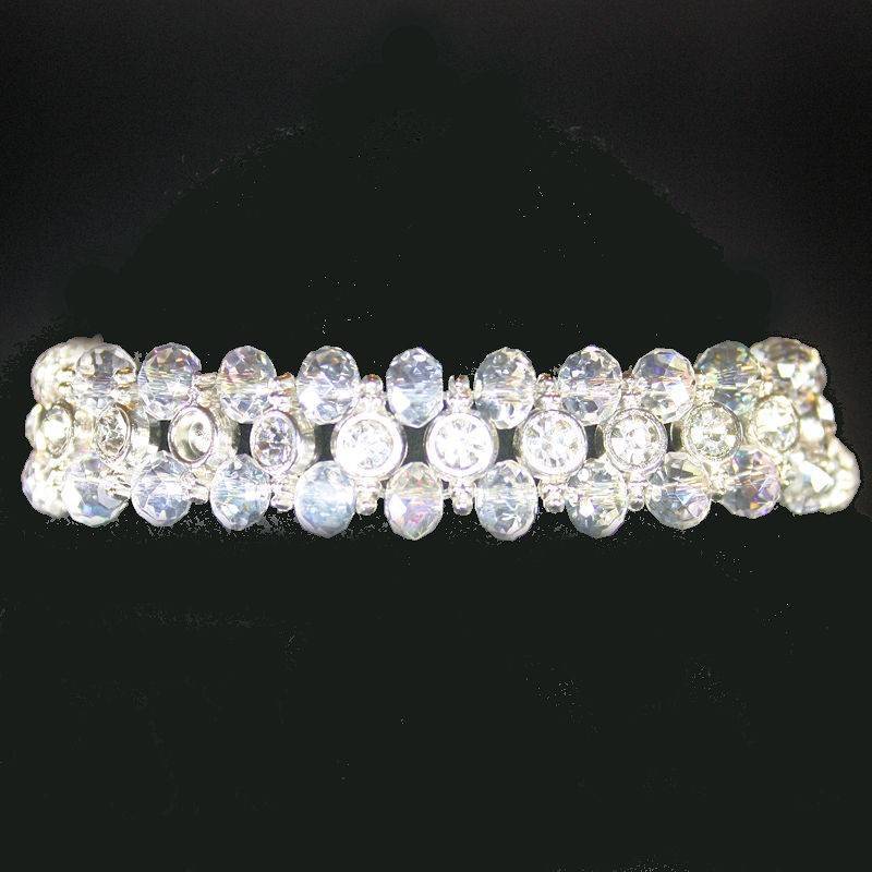 (image for) Glistening Crystals in a Row Bracelet