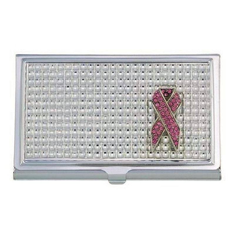 (image for) Pink Ribbon Credit Card Wallet by Spring Street Design