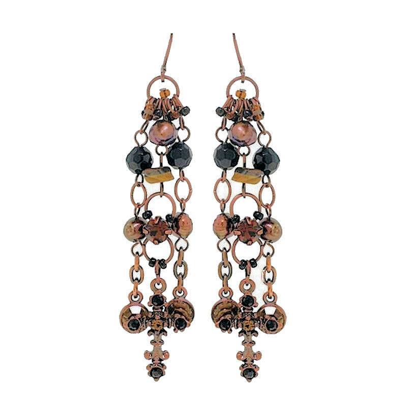 (image for) Black & Topaz Chandelier Earrings by I Love Bracelets