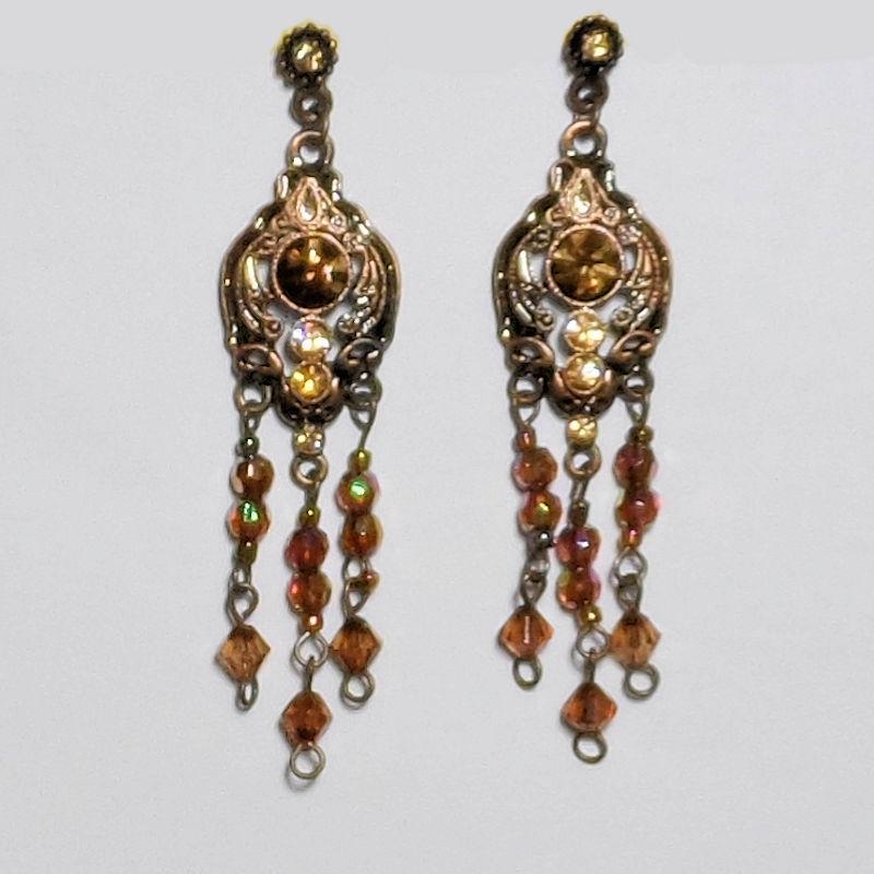 (image for) Brilliantly Glowing Topaz Chandelier Earrings