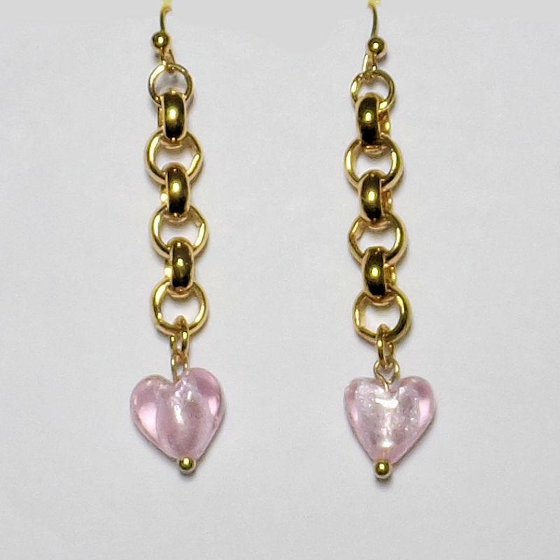 (image for) Chained Hearts Chandelier Earrings by I Love Bracelets