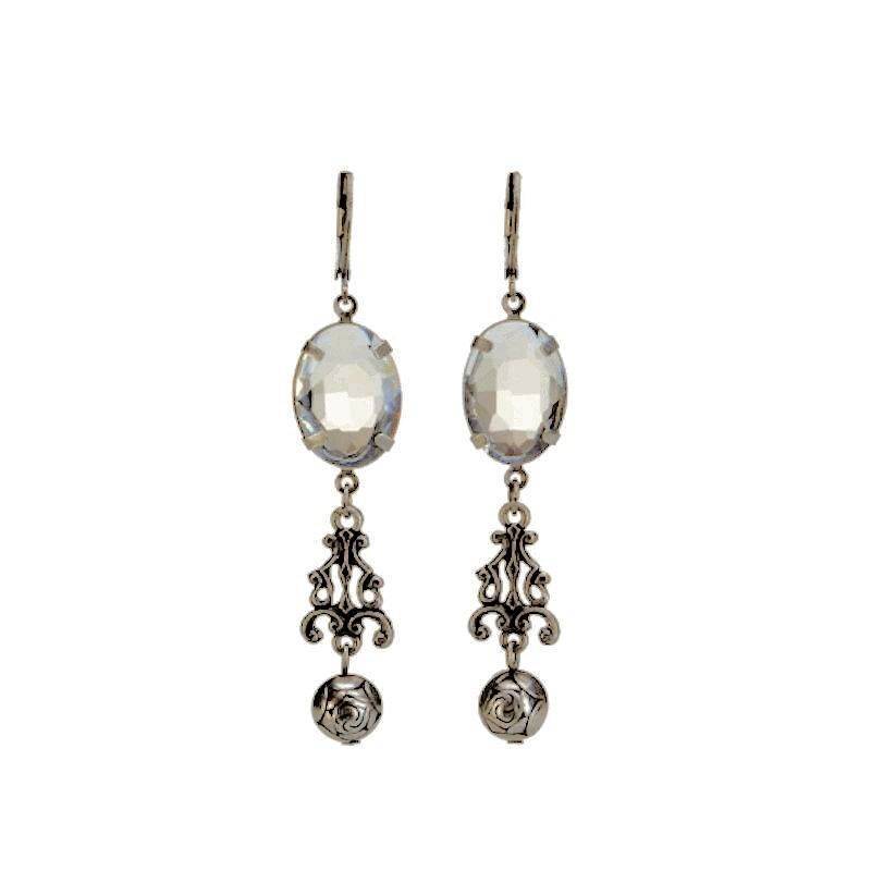 (image for) Crystal Drops Chandelier Earrings