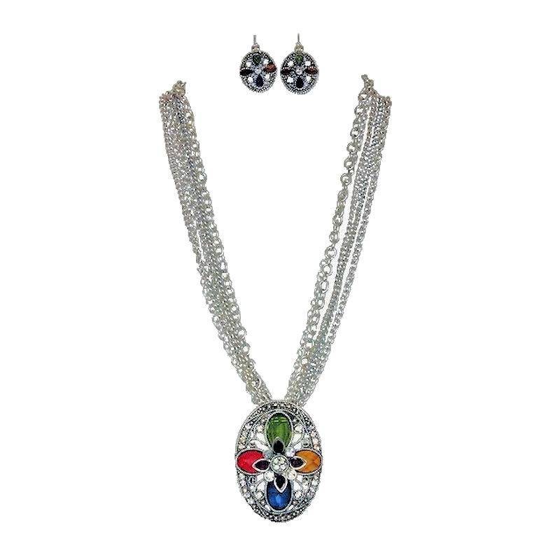 (image for) Romantic Rendezvous Necklace & Earrings Jewelry Set