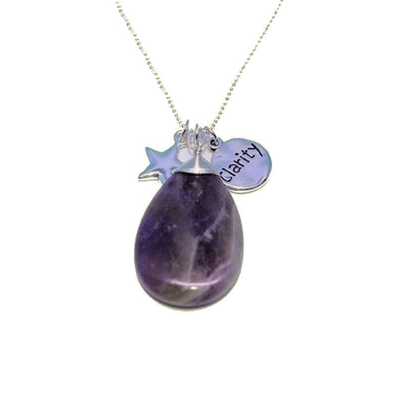 (image for) Amethyst Gemstone Pendant Necklace