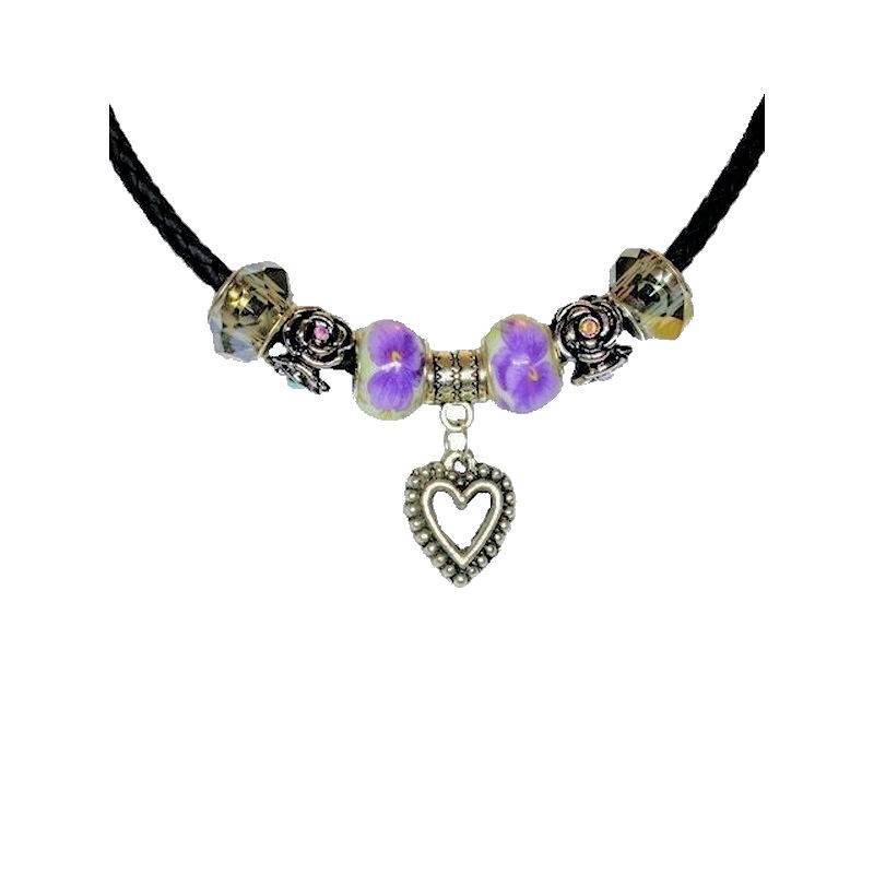 (image for) Purple Passion Love Affair Beaded Necklace