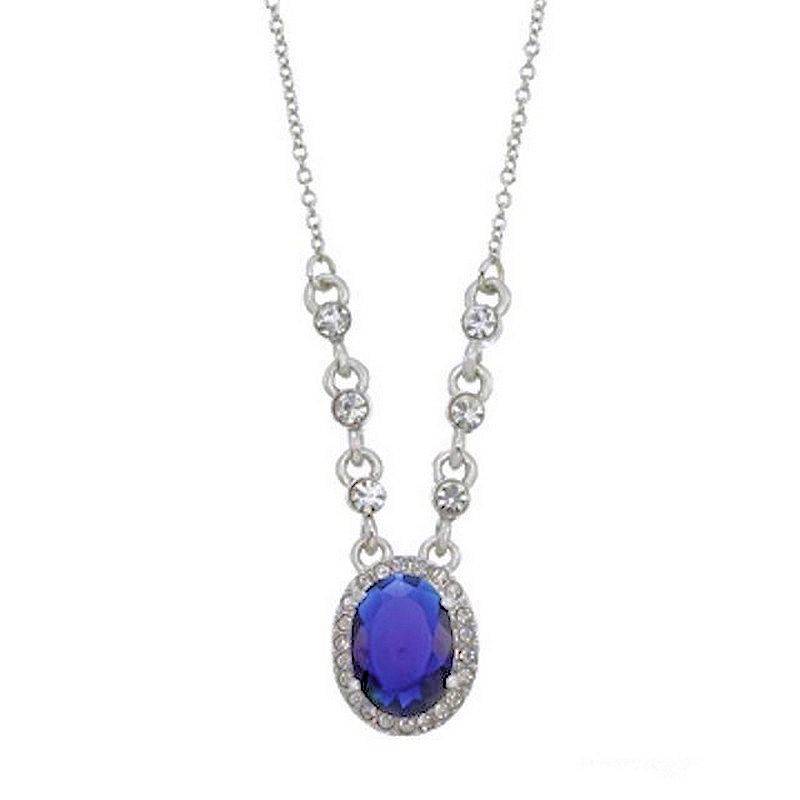 (image for) Blue Titanic Sparkle Pendant Necklace